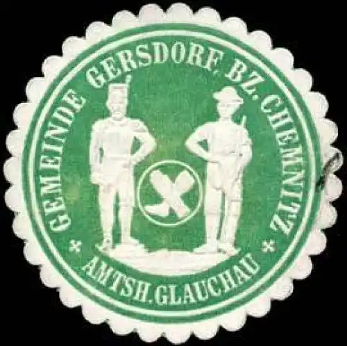Gemeinde Gersdorf - Bezirk Chemnitz - Amtshauptmannschaft Glauchau