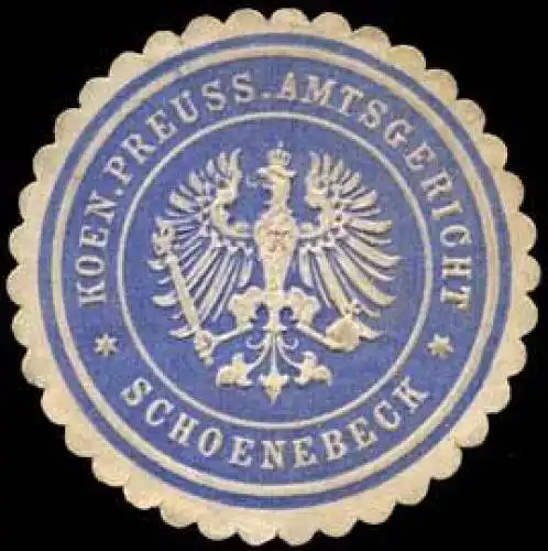 Koeniglich Preussisches Amtsgericht - Schoenebeck