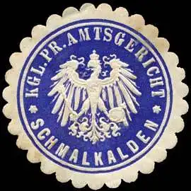 K. Pr. Amtsgericht - Schmalkalden
