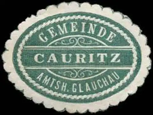 Gemeinde Cauritz - Amtshauptmannschaft Glauchau