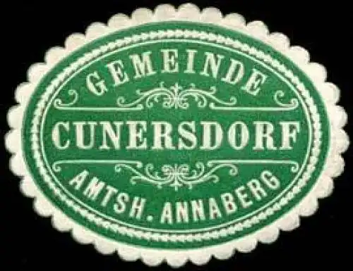 Gemeinde Cunersdorf - Amtshauptmannschaft Annaberg