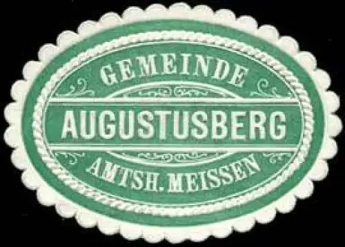 Gemeinde Augustusberg - Amtshauptmannschaft Meissen