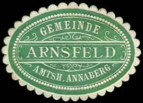 Gemeinde Arnsfeld - Amtshauptmannschaft Annaberg