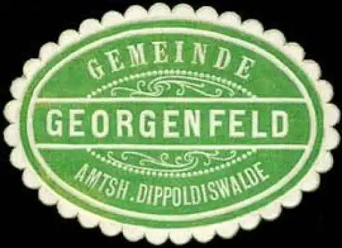 Gemeinde Georgenfeld - Amtshauptmannschaft Dippoldiswalde