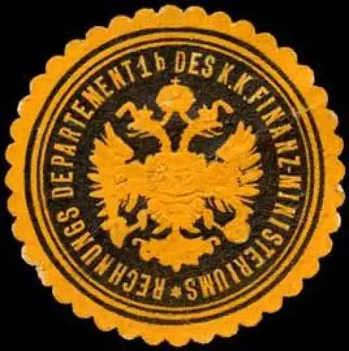 Rechnungs Departement 1b des K.K. Finanz-Ministeriums