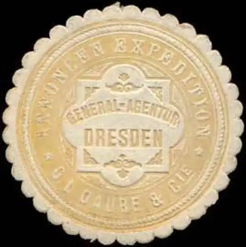 Annoncen Expedition G. L. Daube & Cie. General-Agentur - Dresden