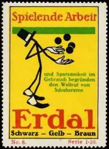 Spielende Arbeit mit Erdal Schuhcreme