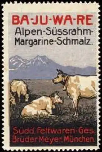 Ba - Ju - Wa - Re Margarine