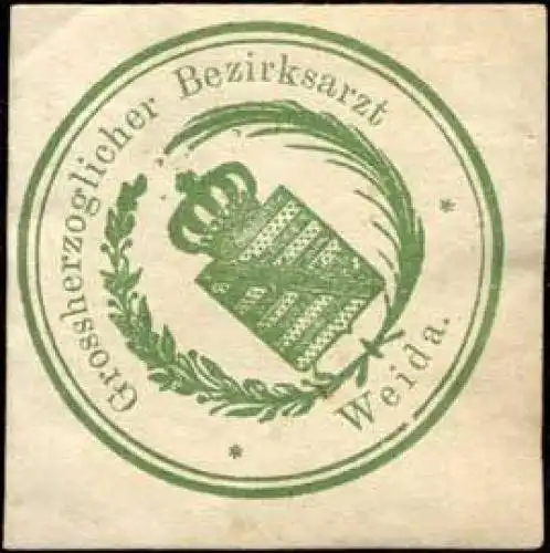 Grossherzoglicher Bezirksarzt - Weida