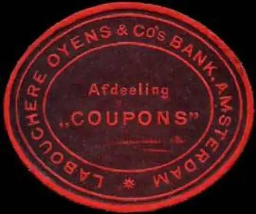 Afdeeling Coupons - Labouchere Oyens & Co&#39;s Bank - Amsterdam
