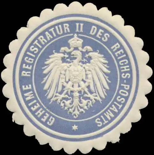 Geheime Registratur II des Reichspostamts