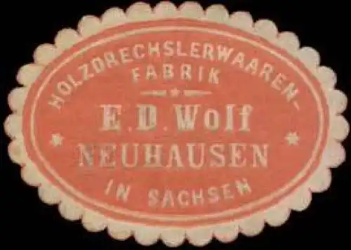 Holzdrechslerwaaren-Fabrik E.D. Wolf