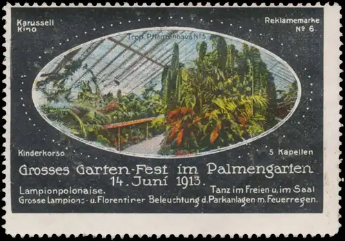 Tropisches Palmenhaus