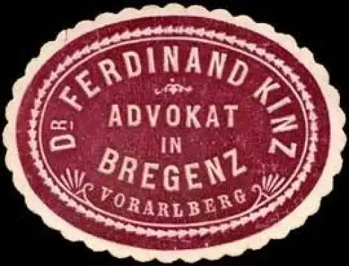Dr. Ferdinand Kinz - Advokat in Bregenz - Vorarlberg