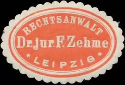 Rechtsanwalt Dr. jur. F. Zehme