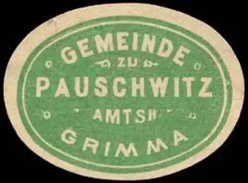 Gemeinde Pauschwitz - Amtsh. Grimma