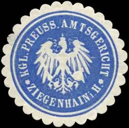 K.Pr. Amtsgericht - Ziegenhain in Hessen
