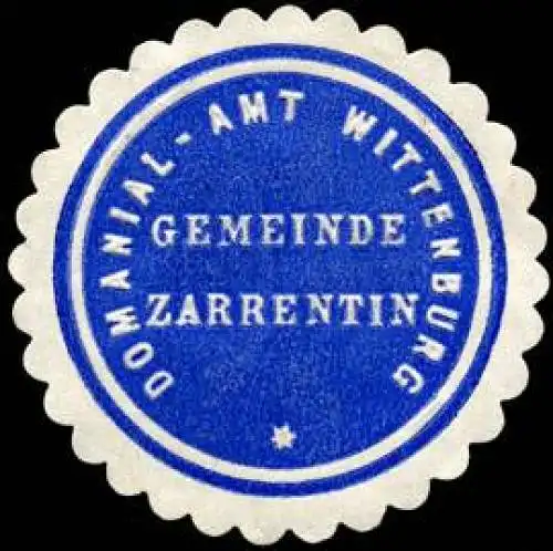 Domanial - Amt Wittenburg - Gemeinde Zarrentin