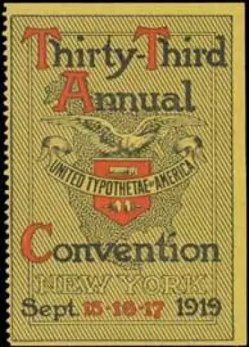 Thirty-Third Annual Convention