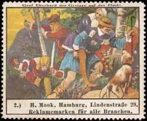 Graf Eberhard der Greiner auf der Flucht