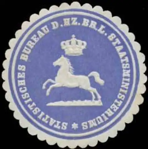 Statistisches Bureau d. Hz. Br. L. Staatsministeriums