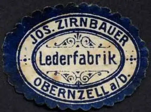 Josef Zirnbauer Lederfabrik - Obernzell a./D