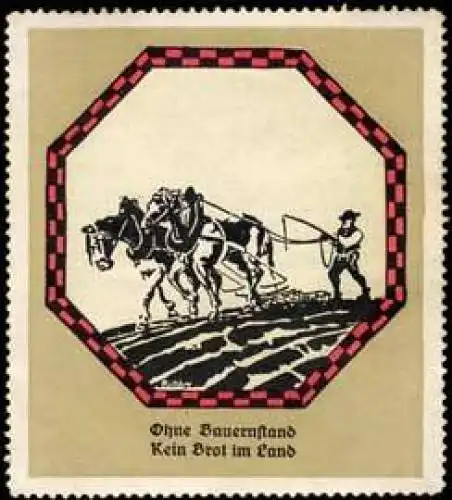 Landwirtschaft: Ohne Bauernstand kein Brot im Land