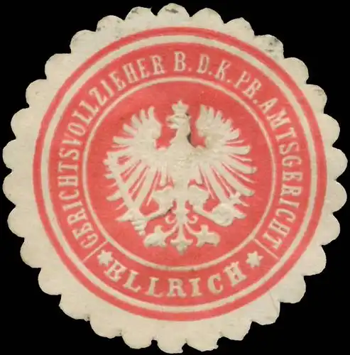 Gerichtsvollzieher b.d. K.Pr. Amtsgericht Ellrich