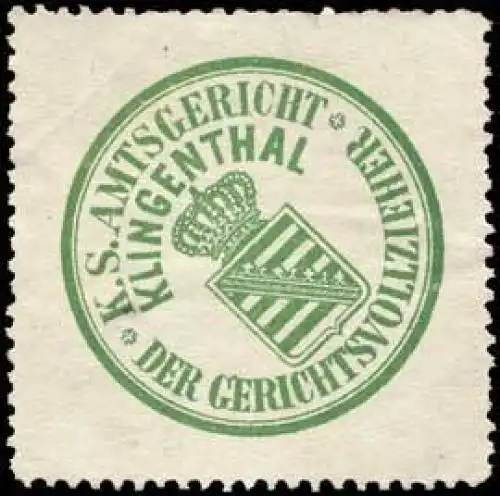 Der Gerichtsvollzieher - K. SÃ¤chs. Amtsgericht Klingenthal