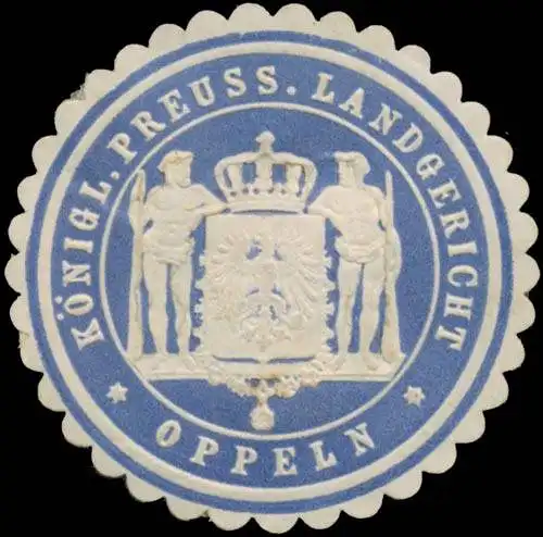 K. Pr. Landgericht Oppeln/Schlesien