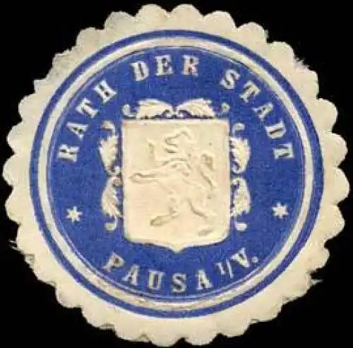 Rath der Stadt Pausa i. V
