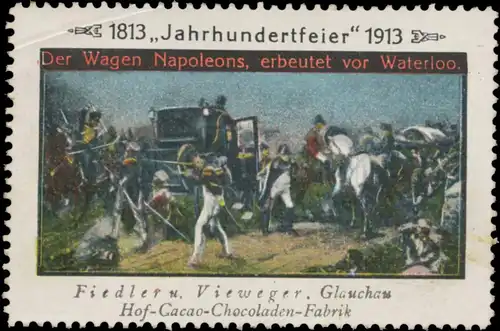 Der Wagen Napoleon, erbeutet vor Waterloo
