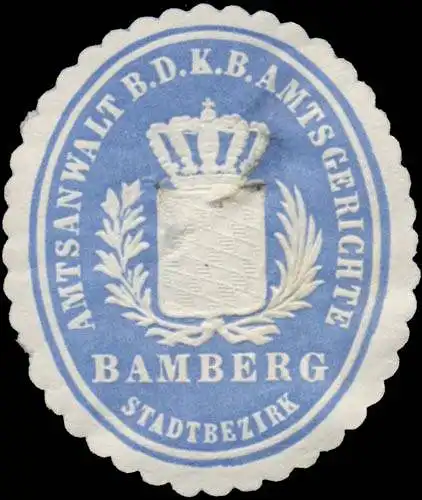 Amtsanwalt b.d. K.Bayer. Amtsgerichte Bamberg Stadtbezirk