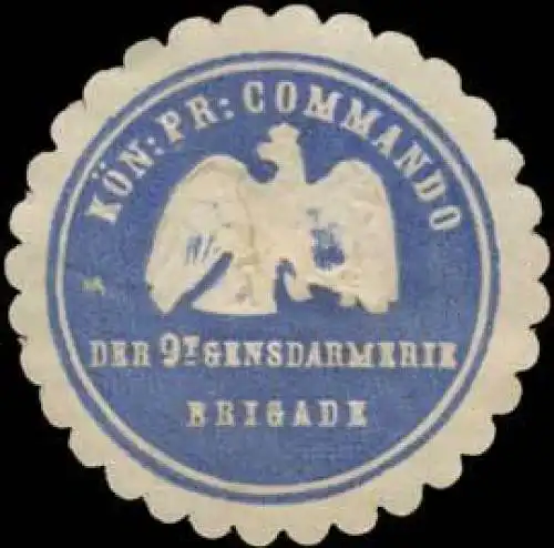 K.Pr. Commando der 9t Gensdarmerie Brigade