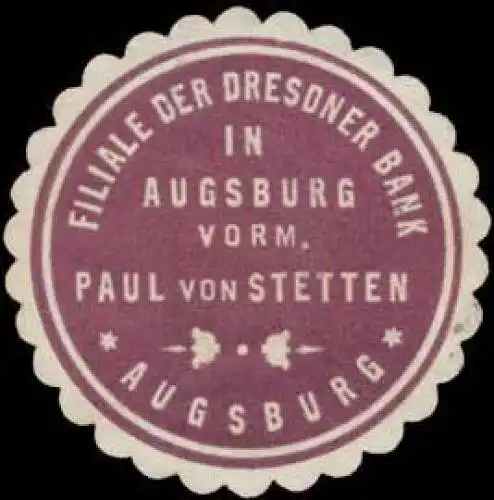 Filiale der Dresdner Bank in Augsburg