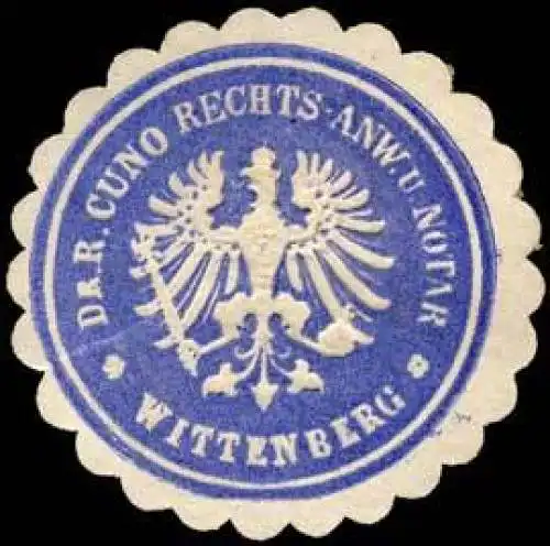 Dr. R. Cuno Rechts-Anwalt und Notar Wittenberg