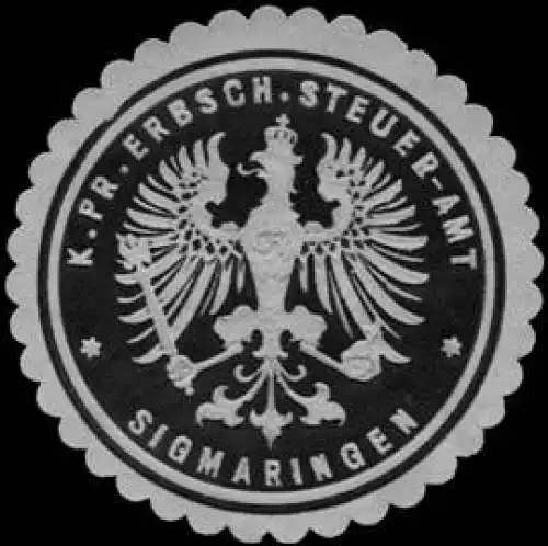 K. Pr. Erbschafts Steuer-Amt Sigmaringen