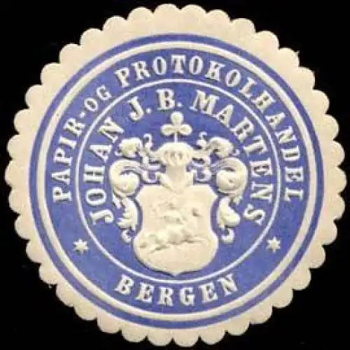 Papir-og Protokolhandel Johan J.B. Martens-Bergen