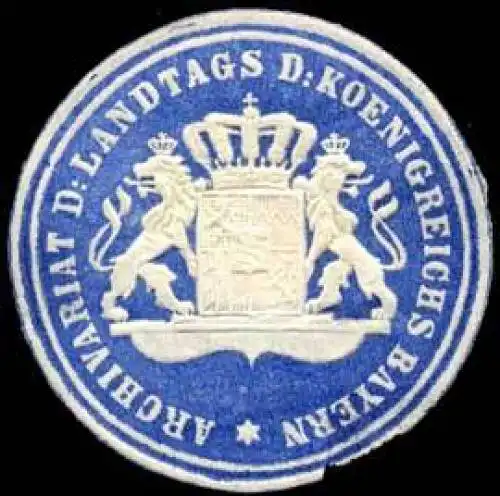 Archivariat des Landtags des Koenigreichs Bayern