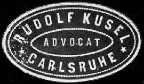 Advocat Rudolf Kusel-Carlsruhe