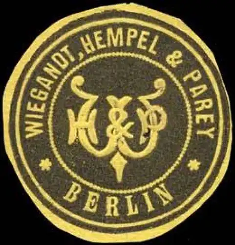 Verlag Wiegandt, Hempel & Parey - Berlin