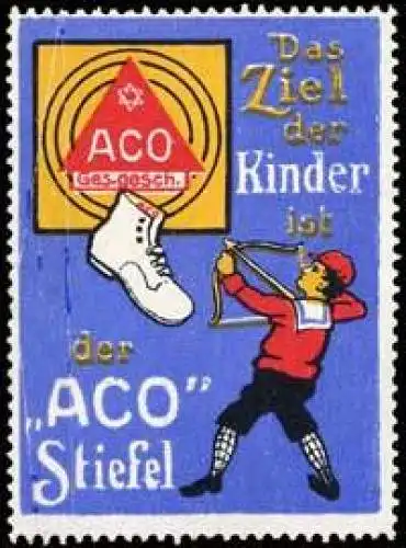 Das Ziel der Kinder ist der ACO Stiefel
