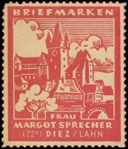 Briefmarken Frau Margot Sprecher