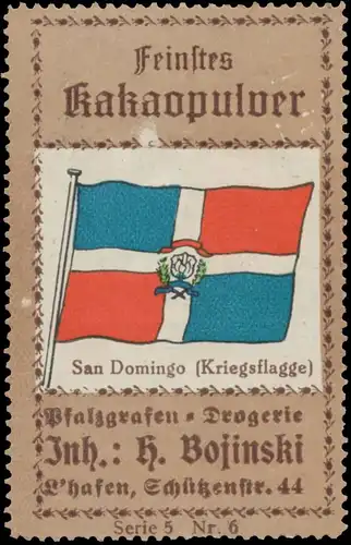 San Domingo Kriegsflagge