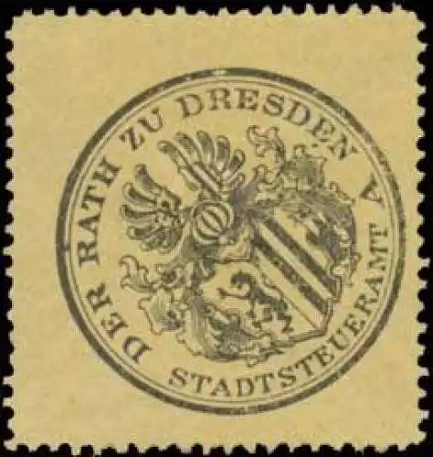 Der Rath zu Dresden Stadtsteueramt A