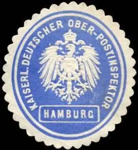 Kaiserl. Deutscher Ober-Postinspektor Hamburg