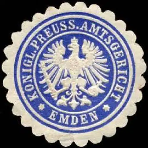 Konigl. Preuss. Amtsgericht Emden