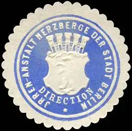 Irrenanstalt Herzberge der Stadt Berlin - Direction
