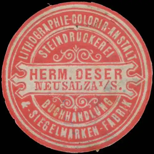 Druckerei & Buchhandlung Herm. Oeser