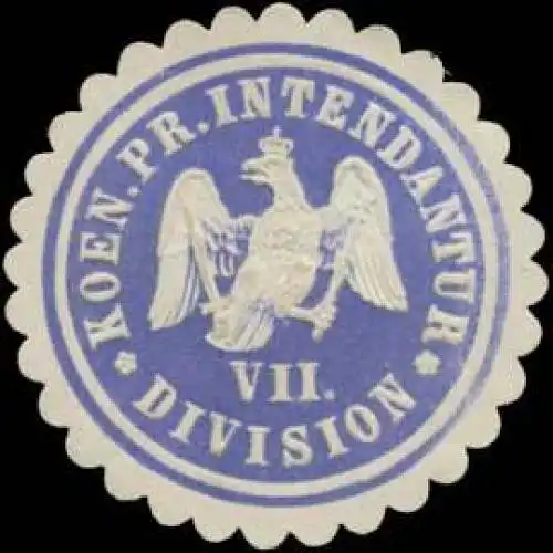 Koen. Pr. Intendantur VII Division